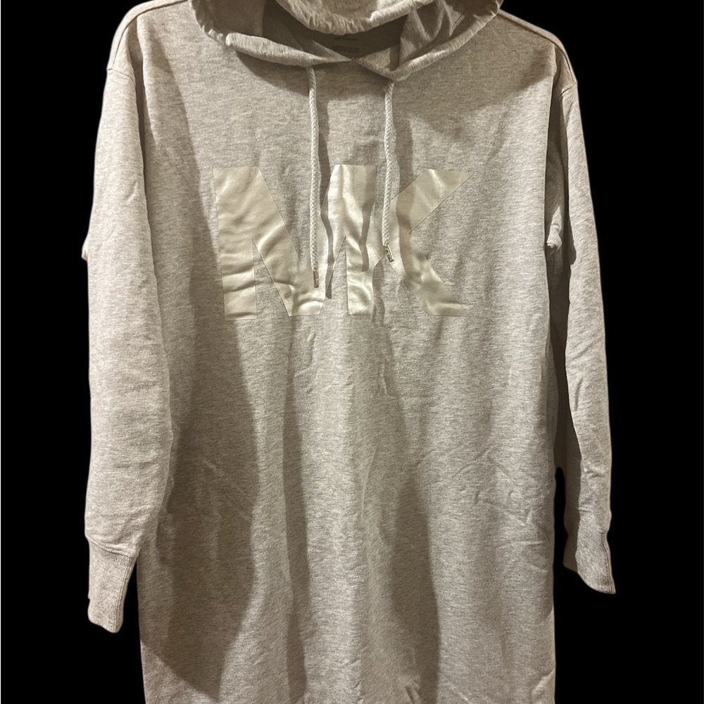 Michael Kors Light Gray Hoodie with Logo